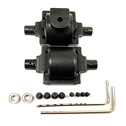 Jeenuuder Abdeckung für Getriebegehäuse, hinten, aus Metall, für HBX 2098B 1/24 RC Car Upgrades Zubehörs, Rot von Jeenuuder