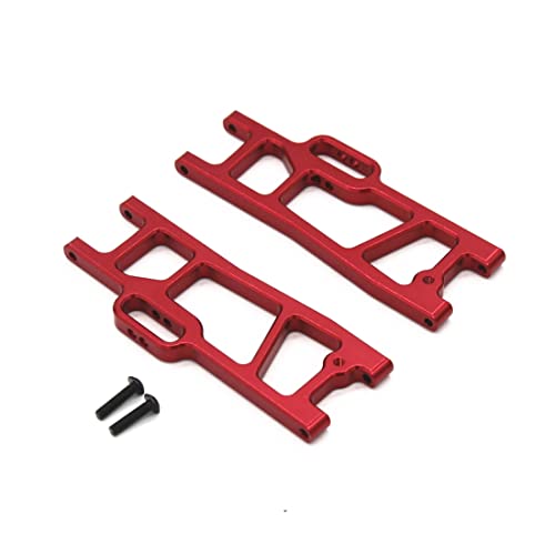 Jeenuuder Aufhängearm hinten aus Metall für 104009 12402-A RC Car Upgrades Teile Zubehör, Rot von Jeenuuder