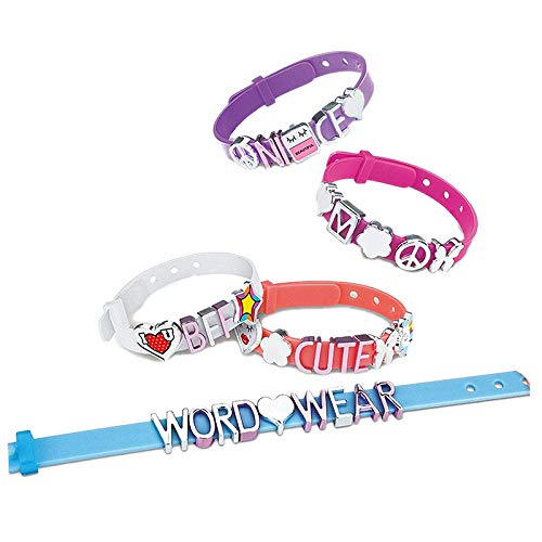 Jeenuuder Bastel-Armband-Set, innovatives Spielzeug, DIY, gewebt, Buchstaben, Halskette für Kinder, Bastelset von Jeenuuder