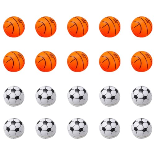 Jeenuuder Partygeschenke für Basketball, Fußball-Motiv, Yo Yo Balls, 20 Stück von Jeenuuder