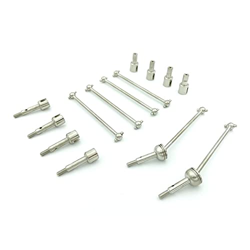 Jeenuuder Set mit unterschiedlichen Schnitten für Achsräder aus CVD-Metall für 144001 124019 124018 ferngesteuertes Auto Upgrades Teile Zubehör von Jeenuuder