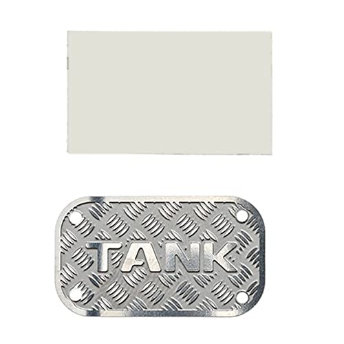 Jeenuuder Tankdeckelabzeichen für Simulationskraftstoff, aus Metall, für Traktion Hobby KM Tank 300 1/8, Dekoration von Auto-Teilen auf Fernbedienung, 2 von Jeenuuder