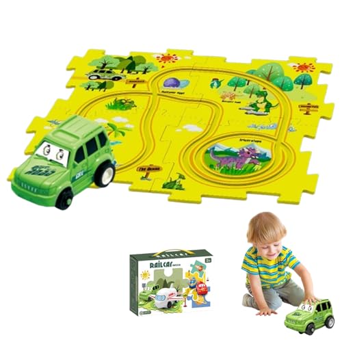 Nukids Puzzle Racer Kids Car Track Set, Puzzle Racer Kids Car Track Set, Nukids Puzzle Racer, Puzzle Track Car Play Set Racer Track Set for Kids (A) von Jelaqmot