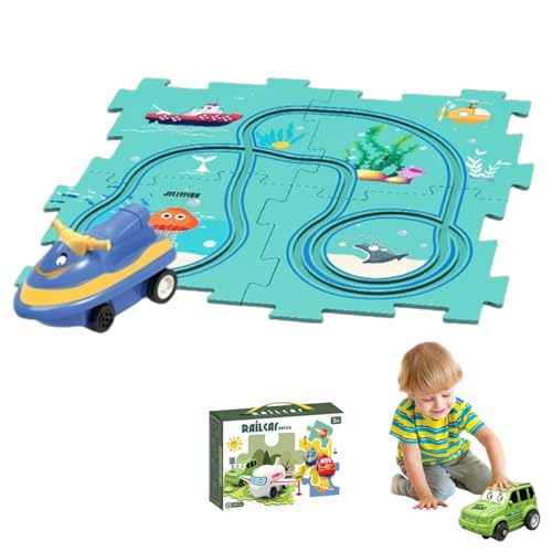 Nukids Puzzle Racer Kids Car Track Set, Puzzle Racer Kids Car Track Set, Nukids Puzzle Racer, Puzzle Track Car Play Set Racer Track Set for Kids (C) von Jelaqmot