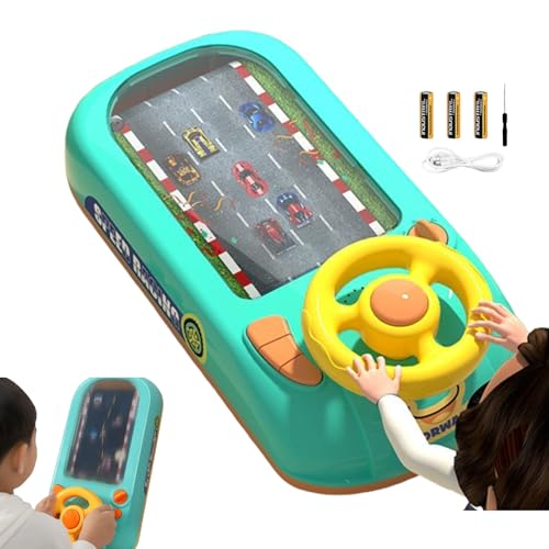 Racing Adventure Car Steering Wheel, Racing Car Steering Wheel Toy, Car Racing Adventure Toy With Steering Wheel, Musical Steering Wheel Toys, Toddler Simulated Driving Racing Car Game (Racing) von Jelaqmot