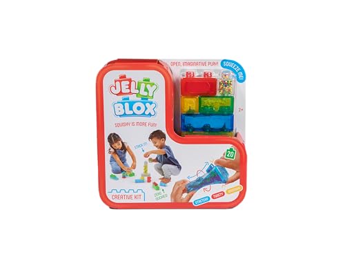 GOLIATH Jelly BLOX - Creative Kit, Bauspielzeug ab 2 Jahren, mit 20 Sensorische Bausteine, Konstruktion Spielzeug für Kinder, Sensory Play mit Bunte Spielsteinen von Jelly Blox