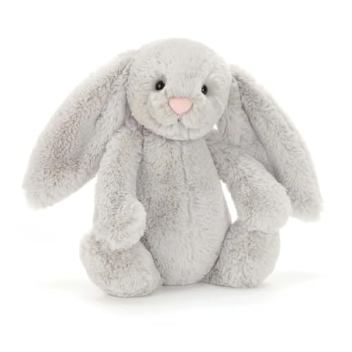 Bashful Silver Bunny Medium - L: 9 cm x l: 12 cm x h: 31 cm von Jellycat