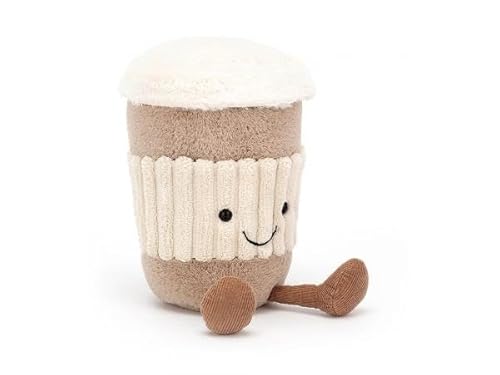 Jellycat Lustiger Coffee-to-Go – L 6 cm x B 6 cm x H 15 cm von Jellycat