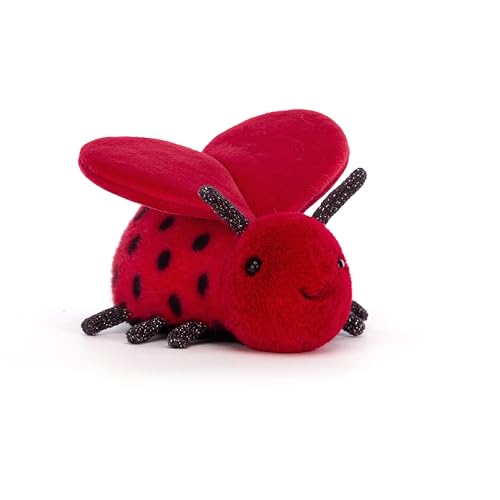 Jellycat Loulou Love Bug Stofftier 12,7 cm | Insekt & Bug Plüschtier | Klassisches Kindergeschenk | Valentinstagsgeschenk von Jellycat