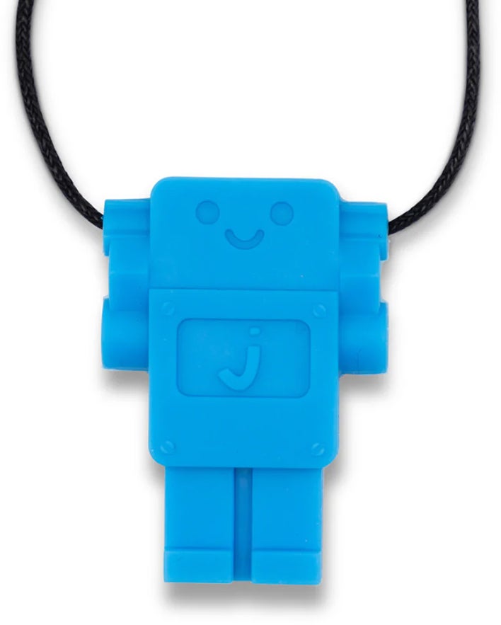 Jellystone Designs Beißkette Roboter, Blau von Jellystone Designs