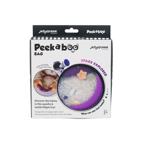 Jellystone Designs Peek-a-Boo Sensory Bag - Galaxy: Weltraum-Thema, Ab 18 Monaten von Jellystone Designs