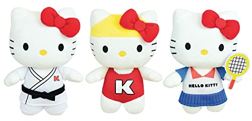 Hello Kitty Stofftier Sport, +/- 14 cm, 3 Stück von Jemini