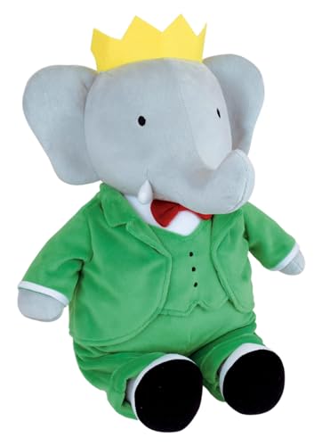 Jemini Babar 024343 Plüschtier Elefant +/-40 cm, Grün von Jemini