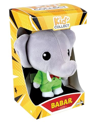 JEMINI Plüschtier Babar, 13 cm, Kollektion Kid'Collect, weicher und majestätischer König Babar, französische Marke, lebendige Farben, Plüschtier zum Sammeln | Kinderbegleiter | Geschenkidee für Kinder von Jemini