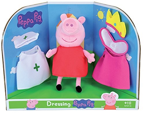 Jemini 023093 Peppa Pig Peluche À Habiller +/- 20 cm Wutz Plüschtier, Rosa von Jemini