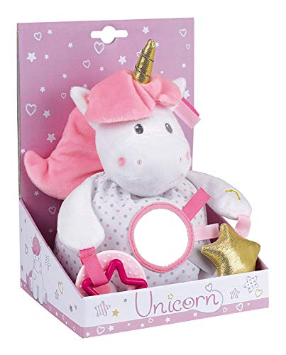 Jemini 023725 Einhorn Plüsch mit Aktivitäten, Weiß / Rosa von Jemini