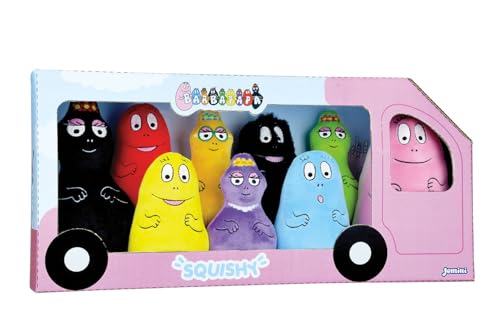 Jemini 024390 Barbapapa Set mit 9 Plüschtieren +/-15 cm, Mehrfarbig von Jemini