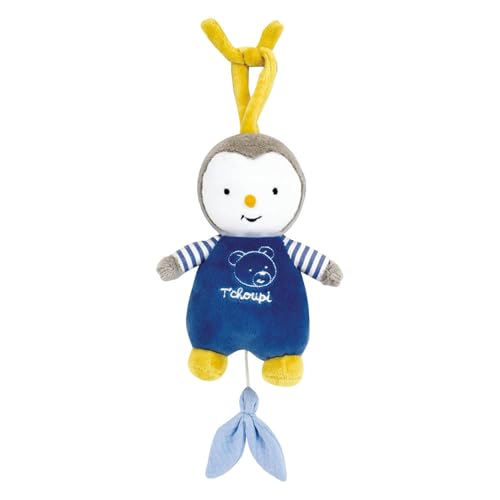 Jemini 024417 T'Choupi Baby Plüschtier mit Musik, -16 cm, blau von Jemini