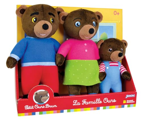 Jemini | Plüsch-Set für Familie, Kleiner Braunbär, offizielles Lizenzprodukt | 3 Plüschtiere: Kleiner Braunbär 13 cm, Mama, Bär & Papa, Bär, 19 cm, ab der Geburt | Geschenkidee für Babys Jemini | Plüsch-Set für Familie, Kleiner Braunbär, offizielles Lizenzprodukt | 3 Plüschtiere: Kleiner Braunbär 13 cm, Mama, Bär & Papa, Bär, 19 cm, ab der Geburt | Geschenkidee für Babys von Jemini