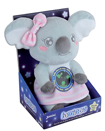 Jemini 040739 Peluche Cally Mimi Koala LUMINOU Plüschtier +/-22 cm, Grau/Rosa, Klein von Jemini