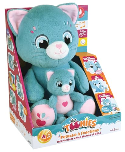 Jemini | Interaktives Plüschtier Katze Mama und Baby | 26 cm | 6 Lerngeräusche | Kuscheltier mit Sound für Kinder 12 Monate | sensorisches Spielzeug mit Batterien | Kollektion Toonies | Geschenk 1 Jemini | Interaktives Plüschtier Katze Mama und Baby | 26 cm | 6 Lerngeräusche | Kuscheltier mit Sound für Kinder 12 Monate | sensorisches Spielzeug mit Batterien | Kollektion Toonies | Geschenk 1 von Jemini