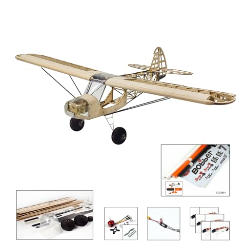 Jemora Dancing Hobby S38 Savage Bobber, 1000 mm Spannweite, Balsaholz, ferngesteuertes Flugzeug-KIT/KIT+Power Combo – KIT+Motor+ESC+Servo+Prop+Film Pack von Jemora