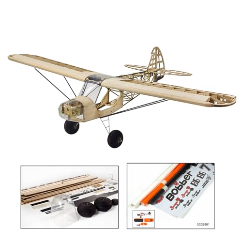 Jemora Dancing Hobby S38 Savage Bobber 1000 mm Spannweite ferngesteuertes Balsaholz-Flugzeug-KIT/KIT+Power Combo – KIT+Film-Pack von Jemora