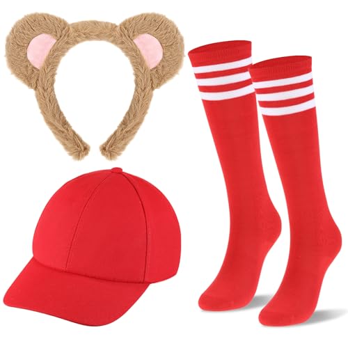 JenPen 3-teiliges Halloween-Tier-Kostüm-Set mit Tierohren, Stirnband, gestreift, kniehohe Socken, Hut für Erwachsene, Halloween, Cosplay, Party, Zoo-Kostüm, Zubehör, mehrfarbig JenPen 3-teiliges Halloween-Tier-Kostüm-Set mit Tierohren, Stirnband, gestreift, kniehohe Socken, Hut für Erwachsene, Halloween, Cosplay, Party, Zoo-Kostüm, Zubehör, mehrfarbig von JenPen