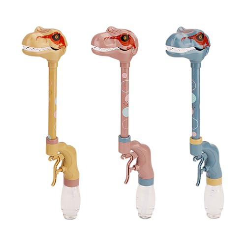 Wasserpistole Cartoon, 60 ml Wasserpistole Kinder, 3 teiliges Tierthema Wasserspritzpistole Kinder, Interessante Wasser Pistole, Spielzeug Wasserpistolen für Kinder Sommer Schwimmbad (Dinosaurier) von Jenshhch