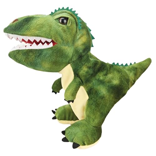 Dinosaurierpuppe, Dinosaurierhandpuppe, 9.84 süße Dinosaurier -Handpuppen für Kinder, weiche Plüsch -Dinosaurierpuppe, lebhafte und entzückende Dinosaurierplüschspielzeug, interaktive Tierfingerpuppe von Jeorywoet