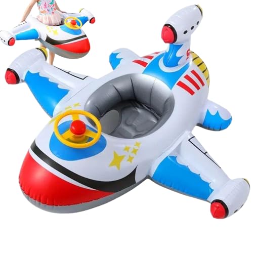 Jeorywoet Babypool Float, aufblasbare PVC Baby Float, Flugzeug Baby Schwimmen Schwimmen mit Lenkrad cool von Jeorywoet