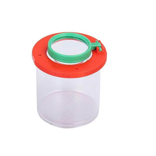 Jeorywoet Bug -Viewer -Box Insekt Vergrößerung Glas 3X 6X Doppel HD -Objektiv Watch Insektenbox Grundschule Wissenschaft Kinderspielzeug Bug Jar Zylindrische Beobachtungsausrüstung Bug Viewer Jar von Jeorywoet