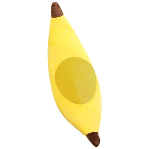 Jeorywoet Gelbe Bananenkostüm, Festivalkostüm Kappen Kinder Erwachsener Unisex lustiger Bananenhut Neuheit Kostüm Party Dekor Kopf Accessoire, One Size von Jeorywoet