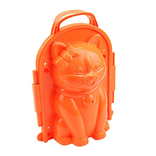 Jeorywoet Schneeballhersteller Form Katze Form Schneeball Kampf Clip Winter Outdoor Spielzeug für Kinder Erwachsene zufällige Farbe Schneeballhersteller Clip Clip Clip von Jeorywoet