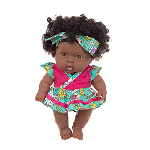 Jeorywoet Schwarze Babypuppen 7,87 Zoll Afroamerikaner Babypuppe bewegliche gemeinsame lebensechte Schwarze wiedergeboren für Kindergeschenke Festivals Style 3, Schwarze Babypuppen von Jeorywoet