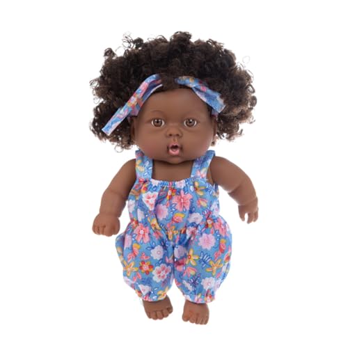 Jeorywoet Schwarze Babypuppen 7,87 Zoll Afroamerikaner Babypuppe bewegliche gemeinsame lebensechte Schwarze wiedergeboren für Kindergeschenke Festivals Style 6, Schwarze Babypuppen von Jeorywoet