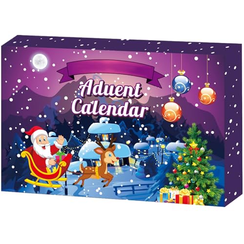 Weihnachtsiventkalender 2024, Crystal Mud Fidget Advent Calender 2024, 24 Tage Weihnachten Countdown -Kalender, lustiger Kleinkind -Adventskalender 2024 für Überraschungsgeschenke, Weihnachtskalender von Jeorywoet