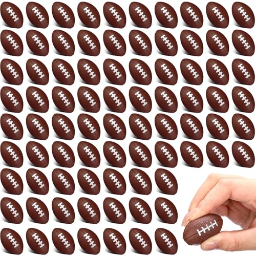 Jerify 120 Packungen Mini-Fußball Stressball 1,46 Zoll Sport Schaumstoff Fußbälle Mini Ball Fußball für Erwachsene Kleine Schaum Relief Bälle Party Gefälligkeiten für Karneval Belohnung (Dunkelbraun) von Jerify