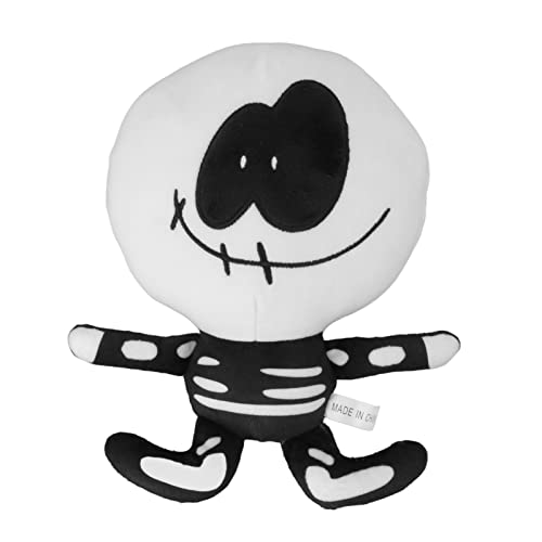 Jerliflyer Niedliche Skelettfigur, Plüschtier, Cartoon-Anime, weich gefüllte Totenkopf-Plüschtiere, Puppe für und Mädchen, Totenkopf-Plüschtier, Stofftier, Weihnachten, Halloween, von Jerliflyer