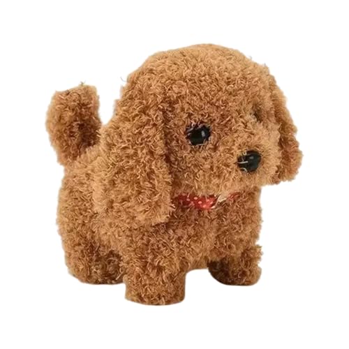 Barking Puppy Toy | Walking Plush Puppy | Plush Pet Puppy Toy | Interactive Pet Dog Toy | Kids Interactive Pet Toy | Interactive Dog Walking, Barking, Wagging Tail Funny Toy For Girls Boys Ages 3+ von Jeruytgh