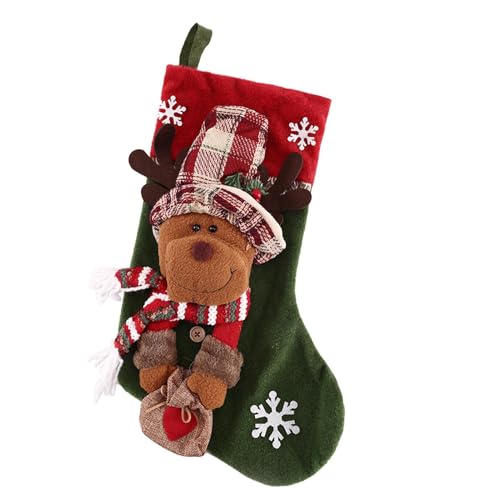 Christmas Stockings | Christmas Deluxe Santa Stocking | Christmas Stockings Custom | Novelty Snowman Stockings | Christmas Decorations Stockings | Fireplace Hangings Stocking for Holiday Decoration von Jeruytgh