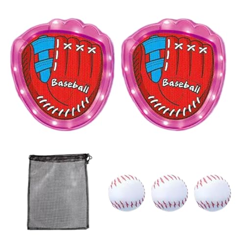 Jeruytgh Catch Ball Game Set | Ball and Toss Game Set | Toy Throw and Catch | Ball Catch Games Paddle | Toss Ball Sport Game | Ball Game Set Funny Interactive Outdoor Toys for Outdoor Party von Jeruytgh