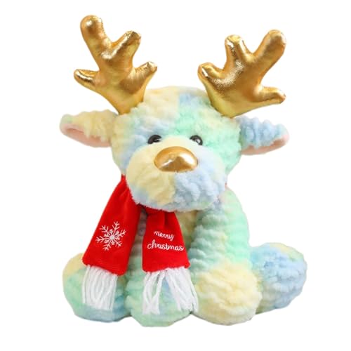 Jeruytgh Deer Plush Stuffed Animal | Soft Adorable Plush Animal | Animals Plush Toy | Eco-Friendly Animal Plush | Christmas Decoration Plush | Home Christmas Decoration for Table Sofa Bed von Jeruytgh