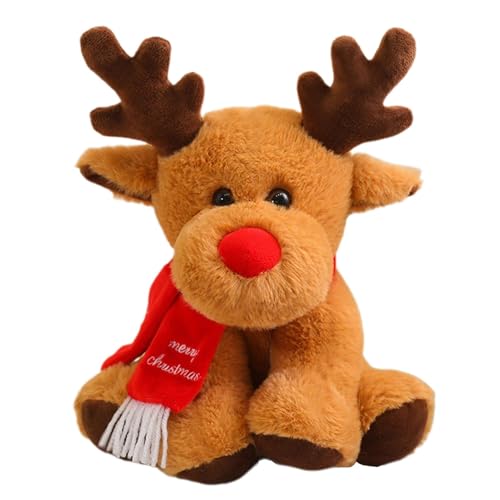 Jeruytgh Deer Plush Stuffed Animal | Soft Adorable Plush Animal | Animals Plush Toy | Eco-Friendly Animal Plush | Christmas Decoration Plush | Home Christmas Decoration for Table Sofa Bed von Jeruytgh