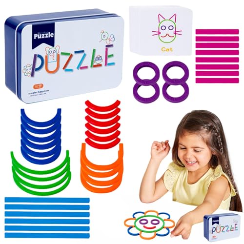 Jeruytgh Lernpuzzles für Kinder,Lustige Holzpuzzles,Lustige Lernspielzeuge für Kinder | Buntes Denksportspielzeug, niedliches Früherziehungsspielzeug für die Feinmotorik von Jeruytgh