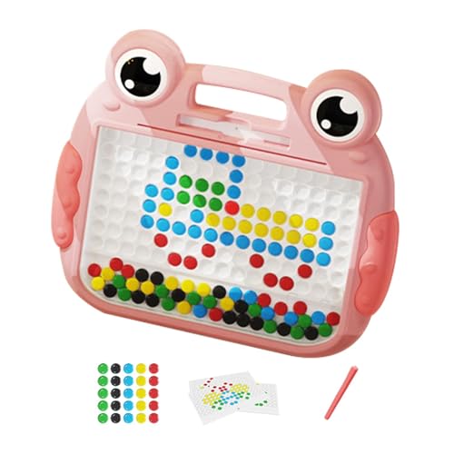 Jeruytgh Magnetic Drawing Board | Multicolor Magic Magnetic | - Drawing | Magnet Beads Drawing Board | Frog Magnet Drawing | Magnetic Doodle Board Toys for Girls and Boys von Jeruytgh