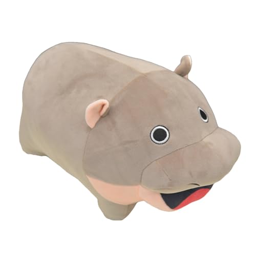 Jeruytgh Mo Deng Plush | Realistic Hippo Plush | Mo Deng Doll | Plush Doll Toy | Soft Hippo Stuffed Doll | Plush Hippo Stuffed Animal Unique Plushie Toys Model Dolls Hippo Toy for Girls Boys von Jeruytgh