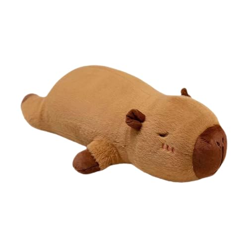 Jeruytgh Plush Capybara Pillow | Long Capybara Pillow | Capybara Hugging Pillow | Laying Capybara Pillow | Capybara Cuddle Pillow | Laying Capybara Hugging Body Pillow for Cuddling Playing von Jeruytgh