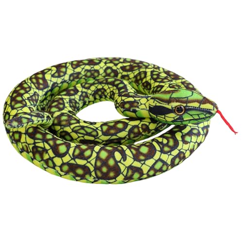 Jeruytgh Snake Plush | Small Soft Toy Snake | Snake Stuffed Animal | Soft Plush Snake | Stuffed Prank Prop Toy | Perfect Eco-Friendly Snake Toy | Realistic Plush Animal Toy Long Snake Throw Pillow von Jeruytgh