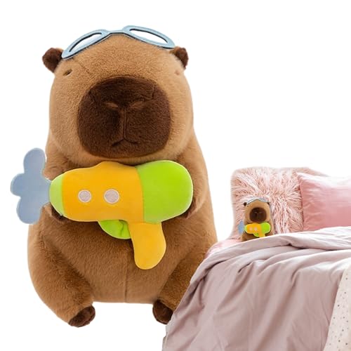 Jeruytgh Sommerplüschpuppen, Capybara Plüsch Mit Outfit, Süßes Capybara-Geschenk, Leichtes Und Bequemes, Umweltbewusstes, 25 cm, Für Babys Kinder Erwachsene Auto-Abschluss Jeruytgh Sommerplüschpuppen, Capybara Plüsch Mit Outfit, Süßes Capybara-Geschenk, Leichtes Und Bequemes, Umweltbewusstes, 25 cm, Für Babys Kinder Erwachsene Auto-Abschluss von Jeruytgh